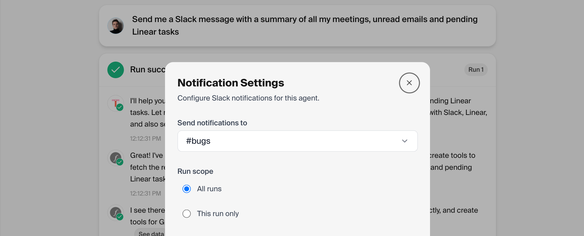 Slack notifications fixed