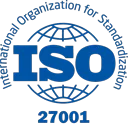 ISO 27001 certification badge