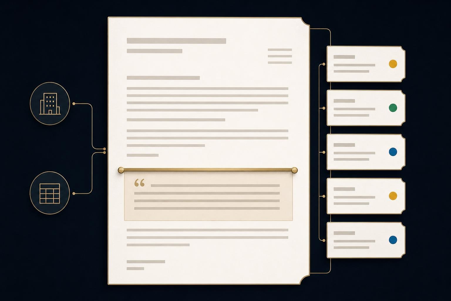 Editorial illustration of a night-lit capital desk: drafted co-investor letters stacked in a review tray under a brass lamp, each one still waiting to be signed off.